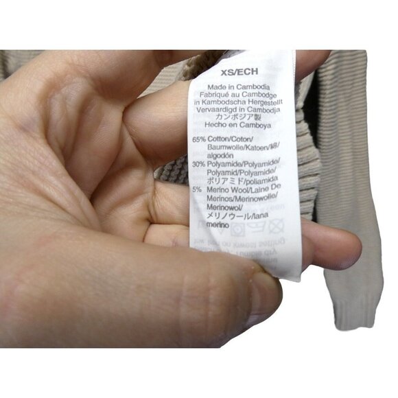 J.Crew Turtleneck Sweater Womens Size XS Cotton Wool Blend Neutral Capsule Tan - Picture 5 of 10